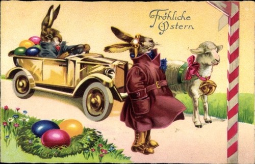 Glückwunsch ostern - ak,