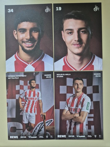 Köln autogrammkarten - 1.fc,