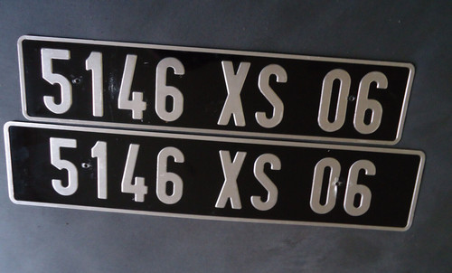 Oldtimer nummernschild kfz - 2,