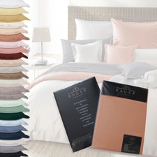 Curt Bauer Uni Mako Satin Programm 0000 - Spannbettlaken - alle Farben u. Größen