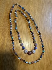 NEUw Set 2 Ketten Glas Perlen Italien Gold XXL  Kette Hingucker Top Bluse