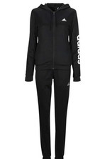 ADIDAS W LINEAR TS HZ2258 Damen Trainingsanzug Gr. S, M schwarz weiß NEU