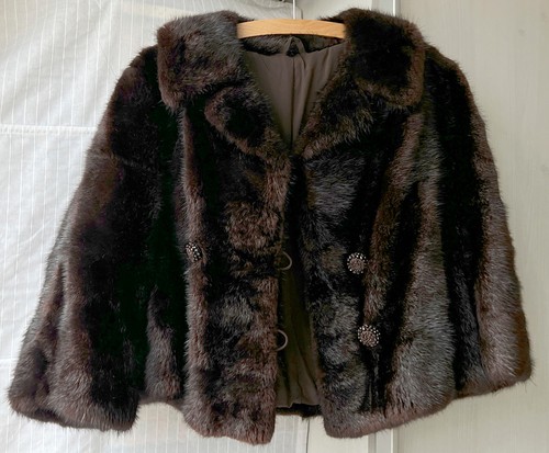 Kurze pelzjacke braun - kurze,