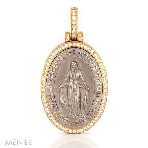 Medaillon anhänger madonna - medaillon,