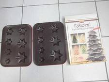 Tannenbaumform + Rezept, Stern Formen, Zenker, zwei Bleche Tannenbaum, Rarität