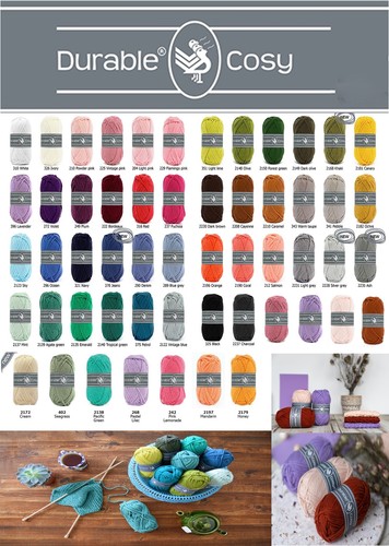 50g durable cosy weiches garn - durable,