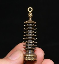 1.9''Old Chinese Bronze Attic