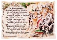 Berufsbild Zunftbild Geschenk Karte Deko Rechtsanwälte Jurist Anwalt