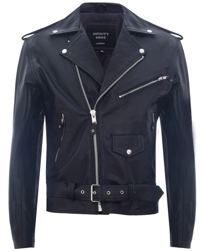 Herren leder schwarz brando - leder,