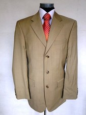 Michael Mientus Einreiher Herren Sakko Jacket Schurwolle Beige Gr. 98 NEU!