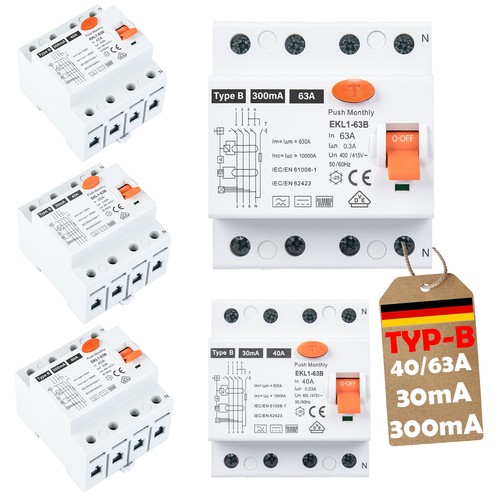 Rcd schutzschalter typb - fi,
