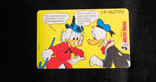 Telefonkarte micky maus - telefonkarte,