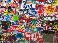 Stickerbomb Folie Marken Farbe