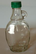 Auswahl 1-4 leere Glasflaschen Karaffe Weißglas - Henkelflasche Sirup 250ml gut