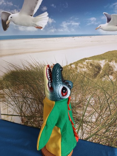 Handpuppe krokodil mit - handpuppe,