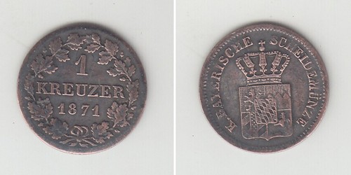 Bayern kreuzer 1871 aks - 1871,,