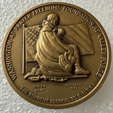 Freimaurer Bronze Medaillon -