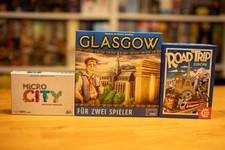 Spielepaket: Glasgow / Micro City - Road Trip Europa - Gesellschaftsspiele