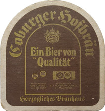 ALTER BIERDECKEL Coburger