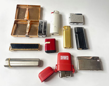 3) 10 alte Gasfeuerzeuge