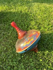 Brummkreisel DDR 17cm Metall bunt