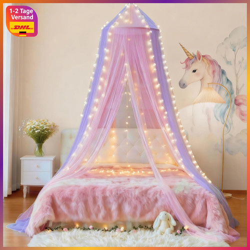 Betthimmel moskitonetz rosa - betthimmel,