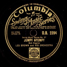 LES BROWN & HIS ORCH. Jumpy Stumpy / Ever so lightly Schellackplatte 78RPM X2566