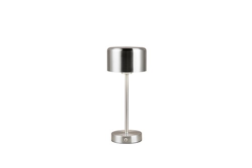 Led akku tischleuchte silber - akku,