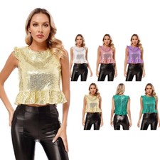 Damen Faschingkostüm Meerjungfrau Cosplay Sommershirt Tanzen Oberteile Sexy