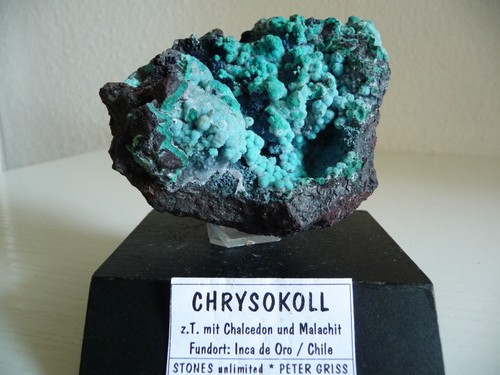 Chrysokoll chalcedon - chrysokoll,chalcedon, u
