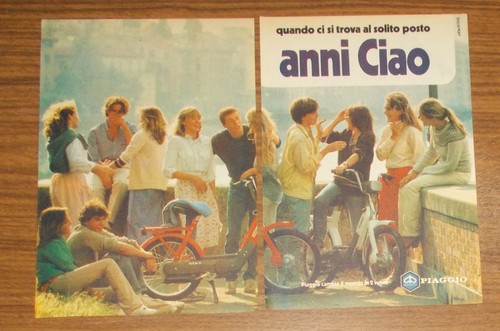 Seltene werbung piaggio ciao - werbung,