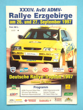 Programmheft - Rallye Erzgebirge 1997 - Deutsche Rallye Trophäe - ADMV Pokal