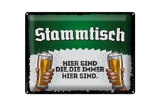 Blechschild Hinweis 30x40 cm