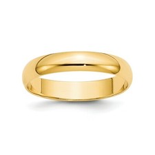14k Gelbgold Unisex Leicht 4mm