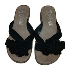 Damen Zehentrenner Anti-Stress von Rieker, Echt Leder Gr 40 , Schwarz