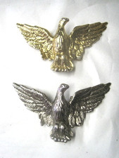 2 x Gürtelschnalle  Gürtelschließe Adler Greifvogel Metallguss "Silber Gold"