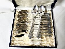 12 Jugendstil Kaffeelöffel 800 Silber Karl Kaltenbach, 270 Gramm