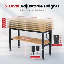 Robuste 60-Zoll-Werkbank