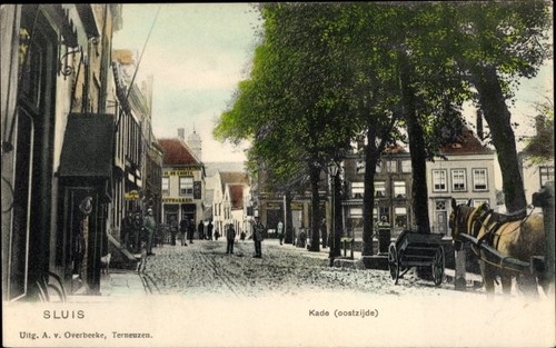 Sluis zeeland niederlande - ak,