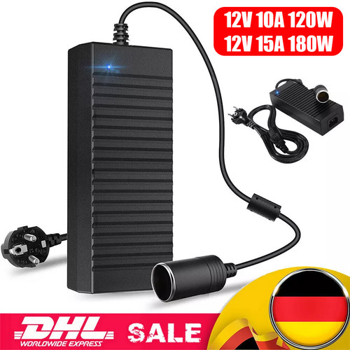 230v auf 12v kfz netzadapter - auf,