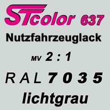 1,5 kg STC 2K HS Autolack VOC 2:1 RAL 7035 lichtgrau NFZ LKW Lack Set mit Härter