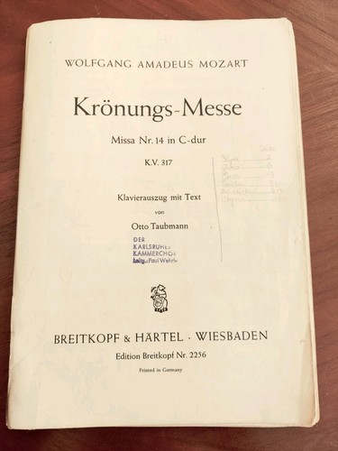 Mozart krönungsmesse 14 - mozart:, nr.