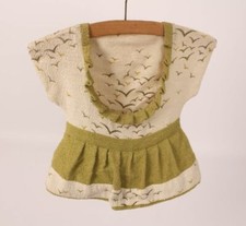 Wäscheklammernkleid Wäscheklammernbeutel mit Wäscheklammern Vintage Retro Frotee