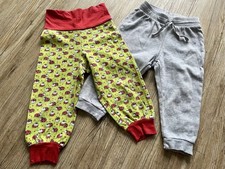 Paket 2 x Joggingshose Bundhose Gr. 80 H&M Marienkäfer grau grün Mädchen Junge