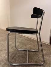 Original chrome tubular Bauhaus armchair - Thonet