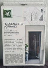 Fliegengitter Vorhang für Türen – 210×100 cm – 18 Power-Magnete – NEU/OVP