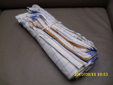 alte DDR Wischtücher, Ausschuss-Rolle Geschirrtücher, als Gläser-Tücher  Vintage