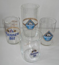 4 x HANNEN ALT BIER GLAS ALTES