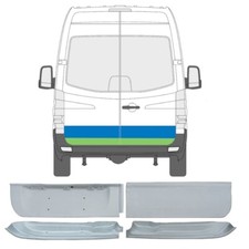 Für Mercedes Sprinter Crafter 2006- 4x Hinten Tür Reparaturblech Außen und Innen