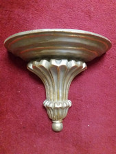 schöne kleine Wandkonsole gold